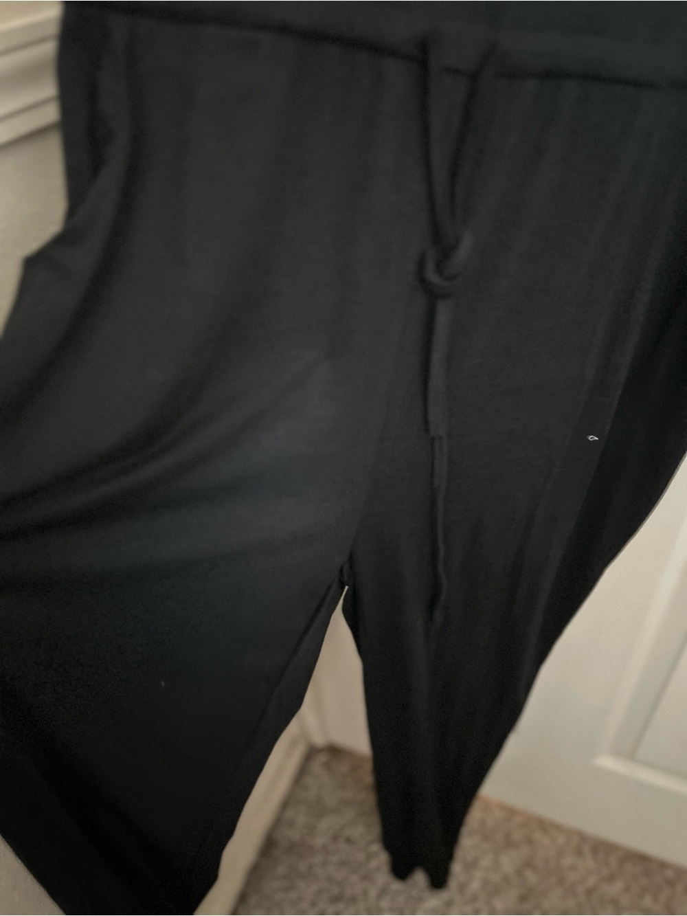 Slim Black Spaghetti-Strap Jumpsuit. NWOT - Picture 6 of 11